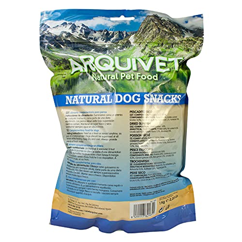 Arquivet Trockener Fisch für Hunde, 1 kg (1 Stück)