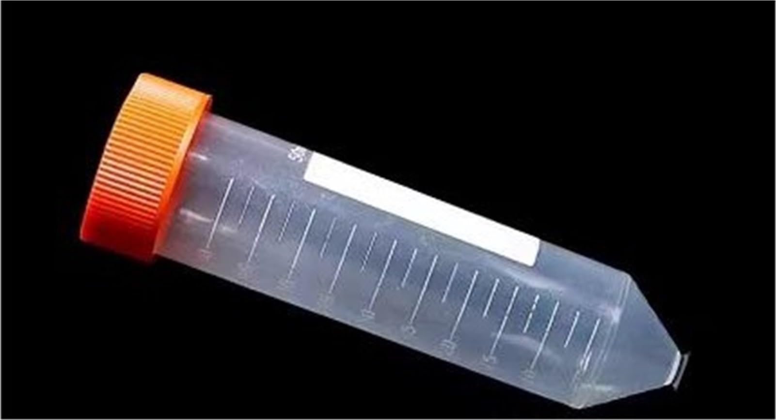 50 unids/Pack 50mL Tubo centrífugo de plástico en Forma de Bala Tubo de ensayo centrífugo de Laboratorio