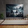 Sense Canvas Chess Epic Match 8 Canvas Art - Home Decor Wall Art Print Poster Painting Small 16x12 / 0.75" (40x30cm / 2cm) #2