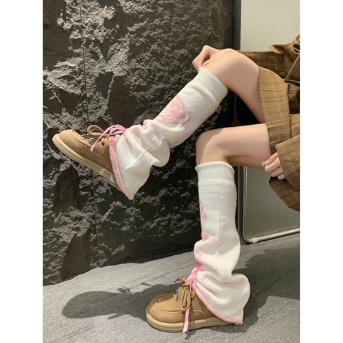 Image of XEPST Leg Warmers Kawaii Socks Flared Leg Warmers for Girls Butterfly Harajuku Japanese Boot Socks