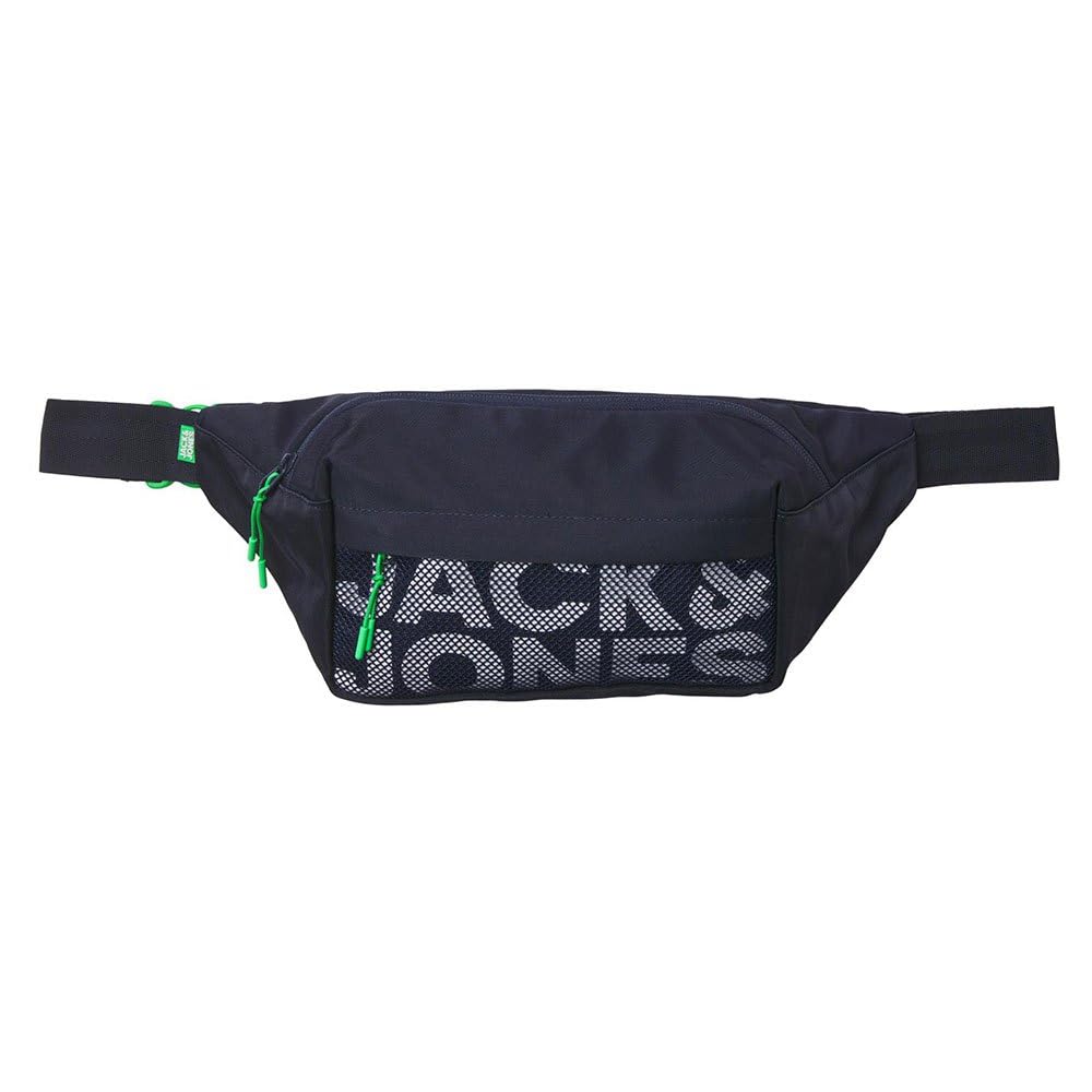 JACK & JONES Jacashford mesh Bumbag Bags, Navy Blazer/Szczegóły: island Green, jeden rozmiar