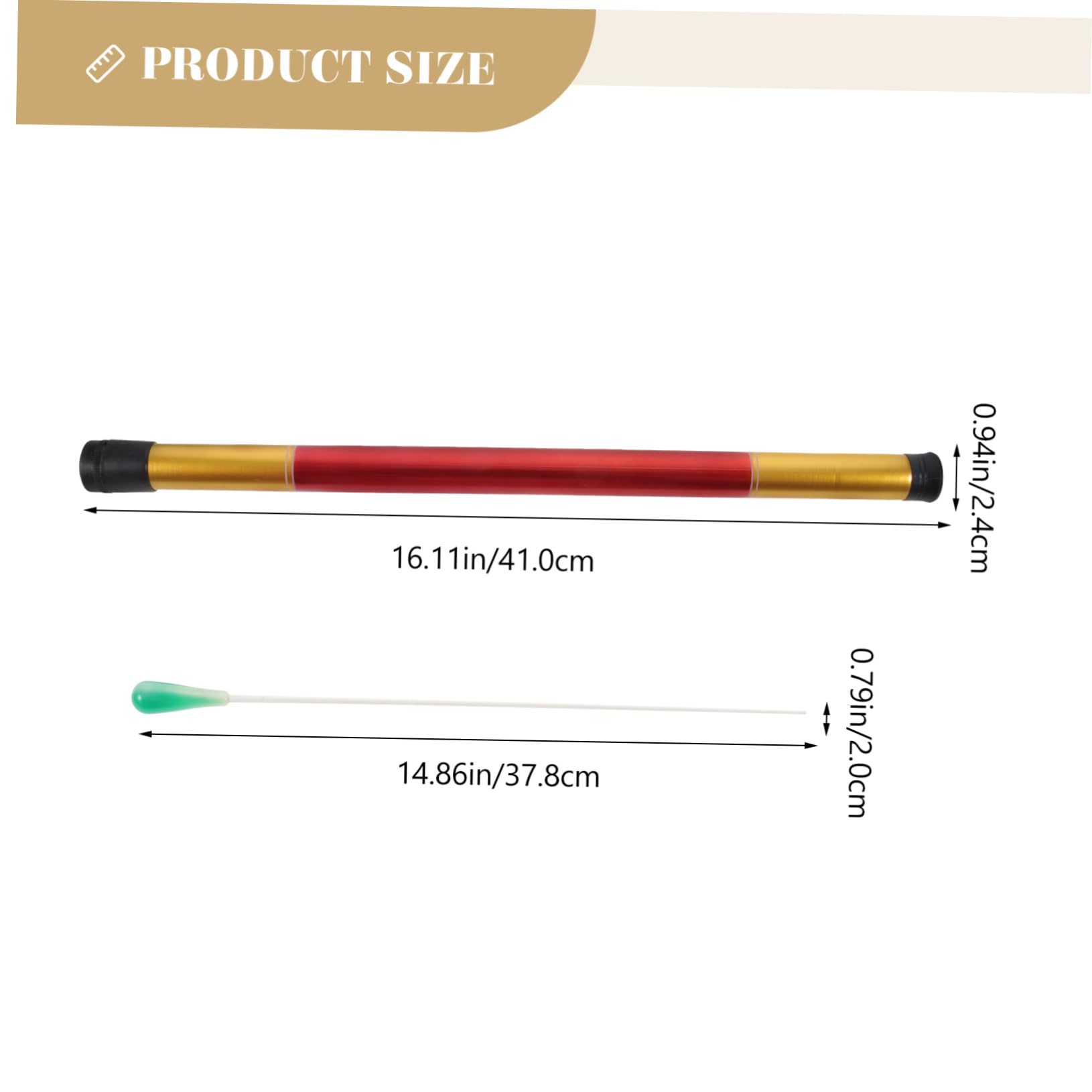 Totority Music Conductor Portable Conducting Metal for Teachers Students Orchestra with Storage Replacement