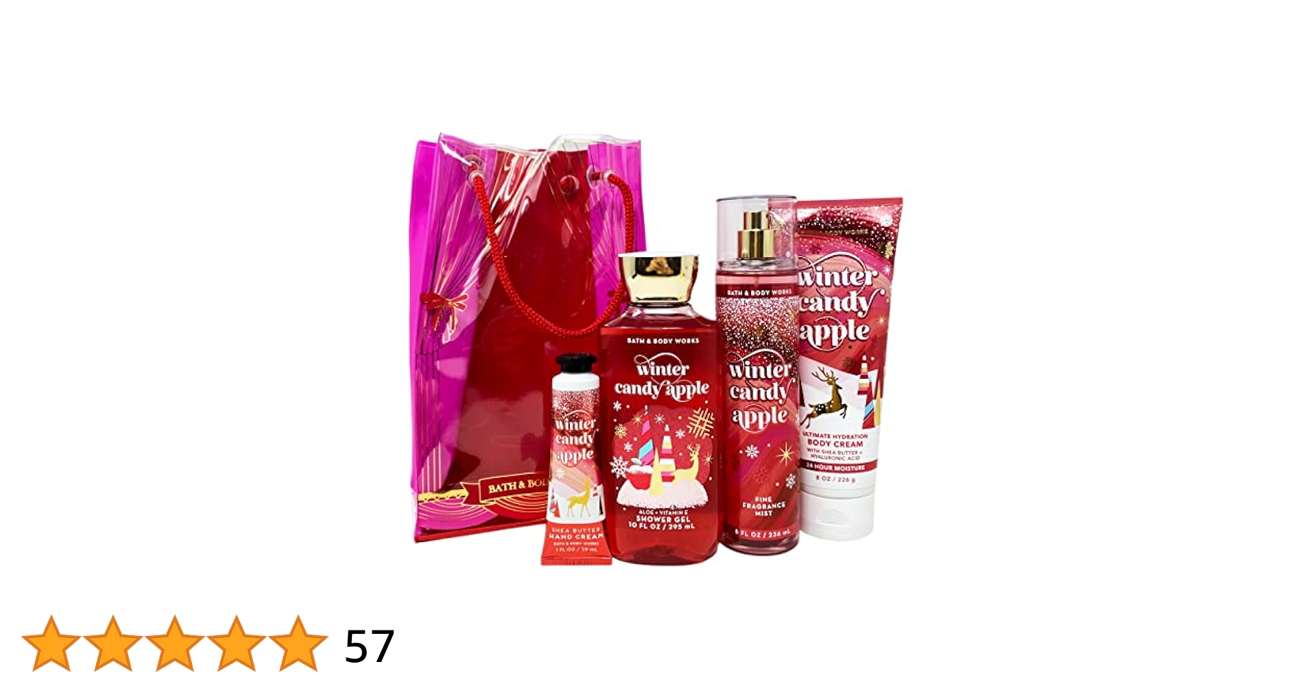 ⑥バスアンドボディワークスWINTER CANDY APPLEボディクリーム3本 Amazon.com : Bath & Body Works WINTER CANDY APPLE 3-piece