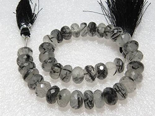 Quartz rutilé noir LKBEADS 9mm, perles pour fabriquer vos bijoux du quotidien