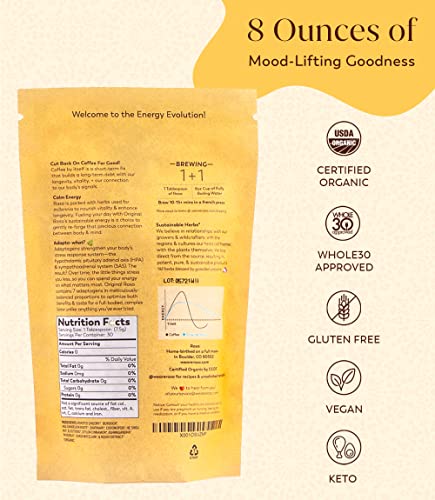 Rasa Original – Adaptogenic Mushroom Coffee Alternative | Vegan, Keto, Whole 30, Ayurveda Wellness Tonic With Chaga + Reishi (8 Oz. / 30 Servings) #TOP1