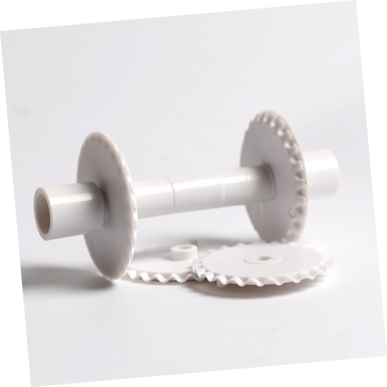 Roulette à Pâtisserie 6 Pièces en Plastique Blanc pour Gâteaux en Fondant | Pâtisserie Accessoires, Coupe-pâtes Décoratif Gaufré, Réalisation de Gâteaux en Fondant