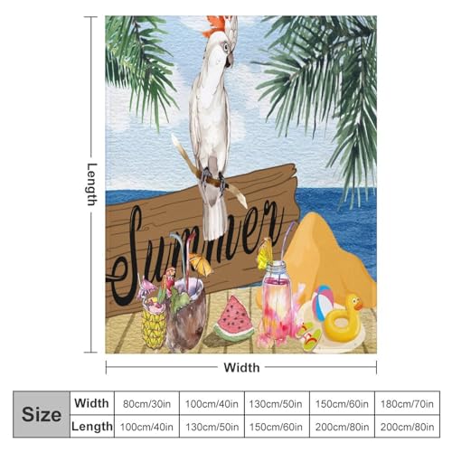 Couverture perroquet polaire : idée cadeau de mariage originale - 3