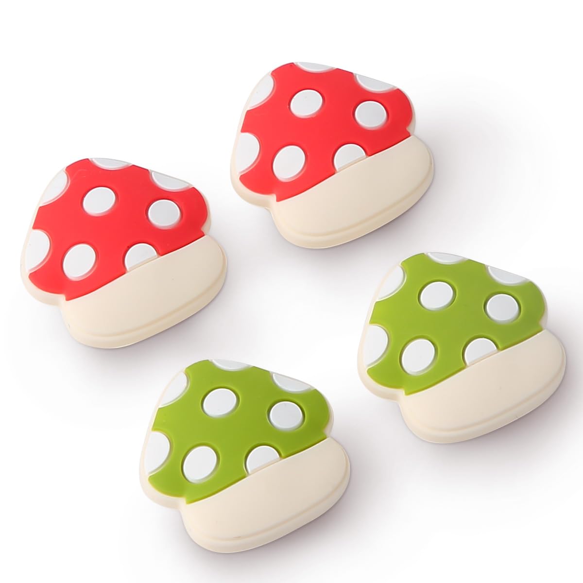 Switch 2 Game Console Thumb Grip Caps, Joystick Covers for Nintendo Switch 2, Cottage Mushroom Soft Silicone Analog Stick Caps for Switch 2 Joycon Controller, Kawaii Cozy Accessories-4PCS