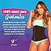 Vanna Belt: V-Belt 2.0 Waist Trainer for Women with Long Torsos, Seamless, Flexi-Boned Waist Trainer, Compression garment Belt for Body Sculpting, Hook-and-Eye Closure, 13-14 Inches Long, XXL Black