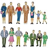 eisenbahn kurier spur 1 Höhe: ca. 42 -74 mm. Evemodel P2501 Modelbahn Gartenbahn Architektur 1:25 Bemalte Figuren Spur G Sitzende und stehende Personen Modellbahnlayout Neu (14Stk.)