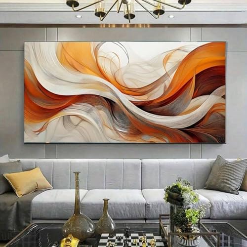 Toile moderne 55 x 110 cm au design minimaliste abstrait haut de gamme