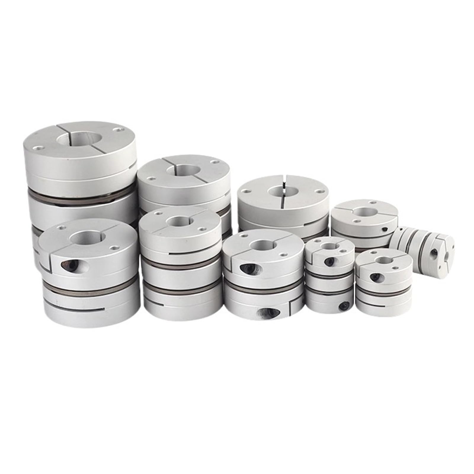 1 pièces Double diaphragme couplage élastique en alliage d'aluminium codeur moteur connexion WQ-56x63(WQ-56x63-12X15)