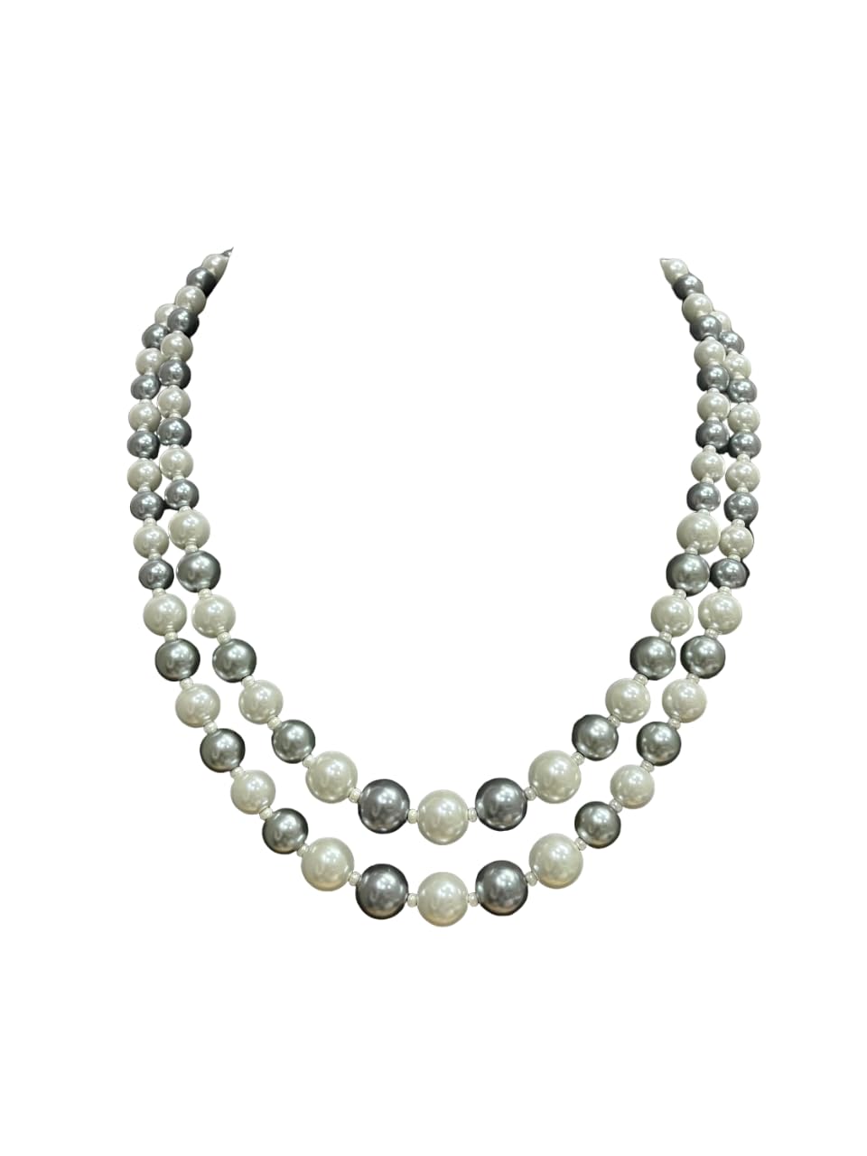 Premium Necklace For Women Double Layered Pearl Beaded Wedding Statement Jewellery Moti Mala Gift For Her Womens Jewelry (B0D7QC11RS) Amazon Price History, Amazon Price Tracker