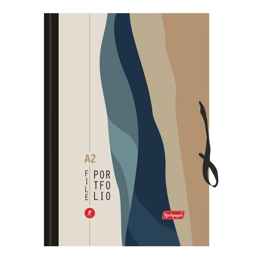 Neelgagan Portfolio File, Folder with Elastic Band (Suitable for A2 Size) Pack of 1 Suitable for Important Sheet (Set of 1, Printed)-image-22