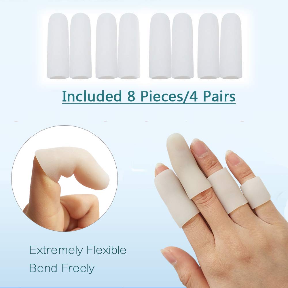 JreryKEY Finger Protectors Finger Caps Silicone Fingertips Protection