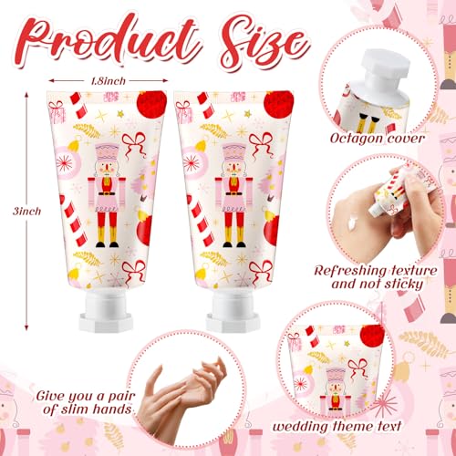 Image of Heigble 50 Pcs Christmas Hand Cream Gifts Bulk 1 oz Favors Nutcracker | Body Lotion for Xmas Party Favors, Thank You Gifts for Coworker Women Teacher Nurse, Travel Size Souvenir Party Supplies