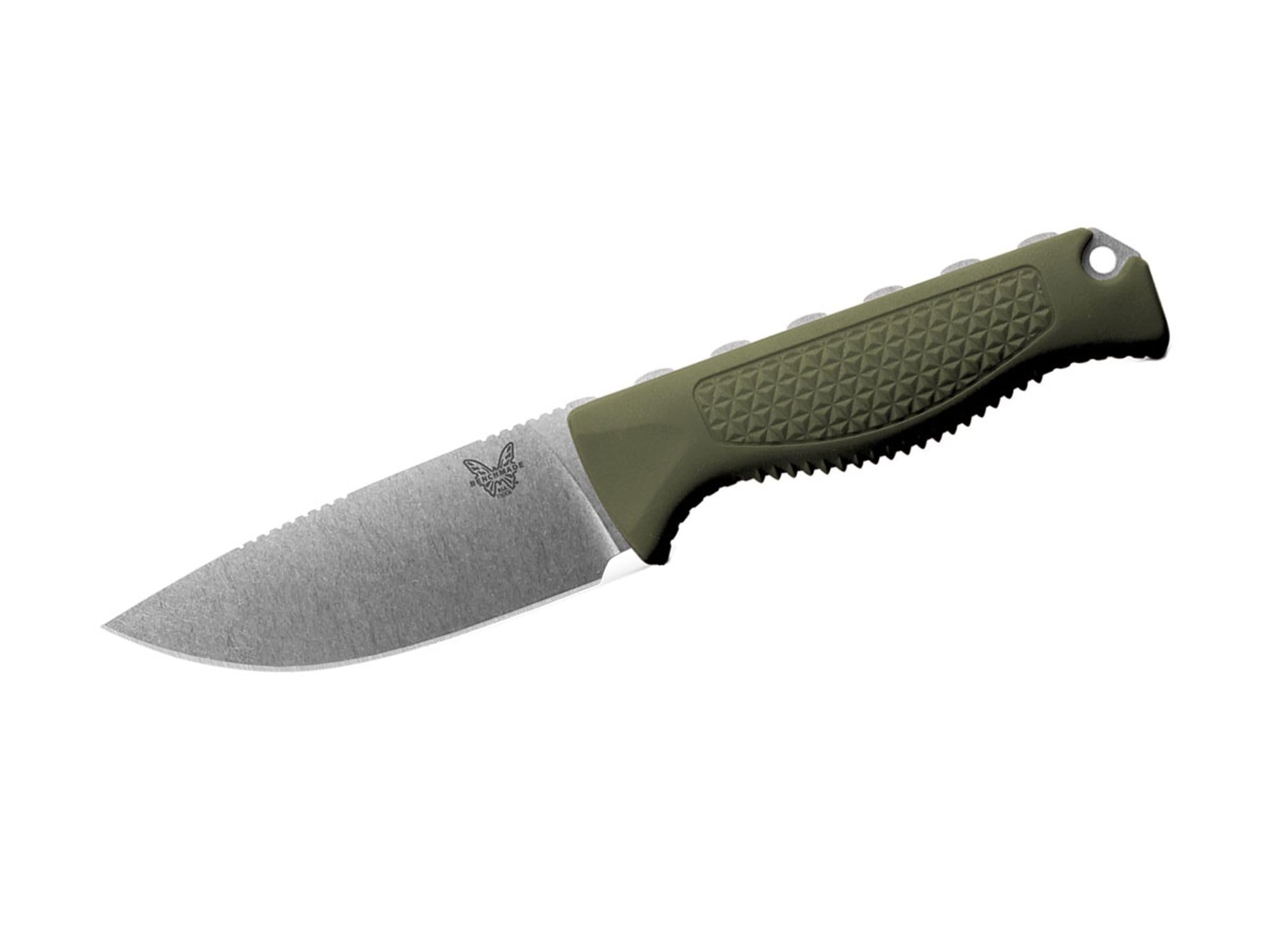 Benchmade - Steep Country Knife with Dark Olive Santoprene Handles and a Drop-Point Blade (15006-01)