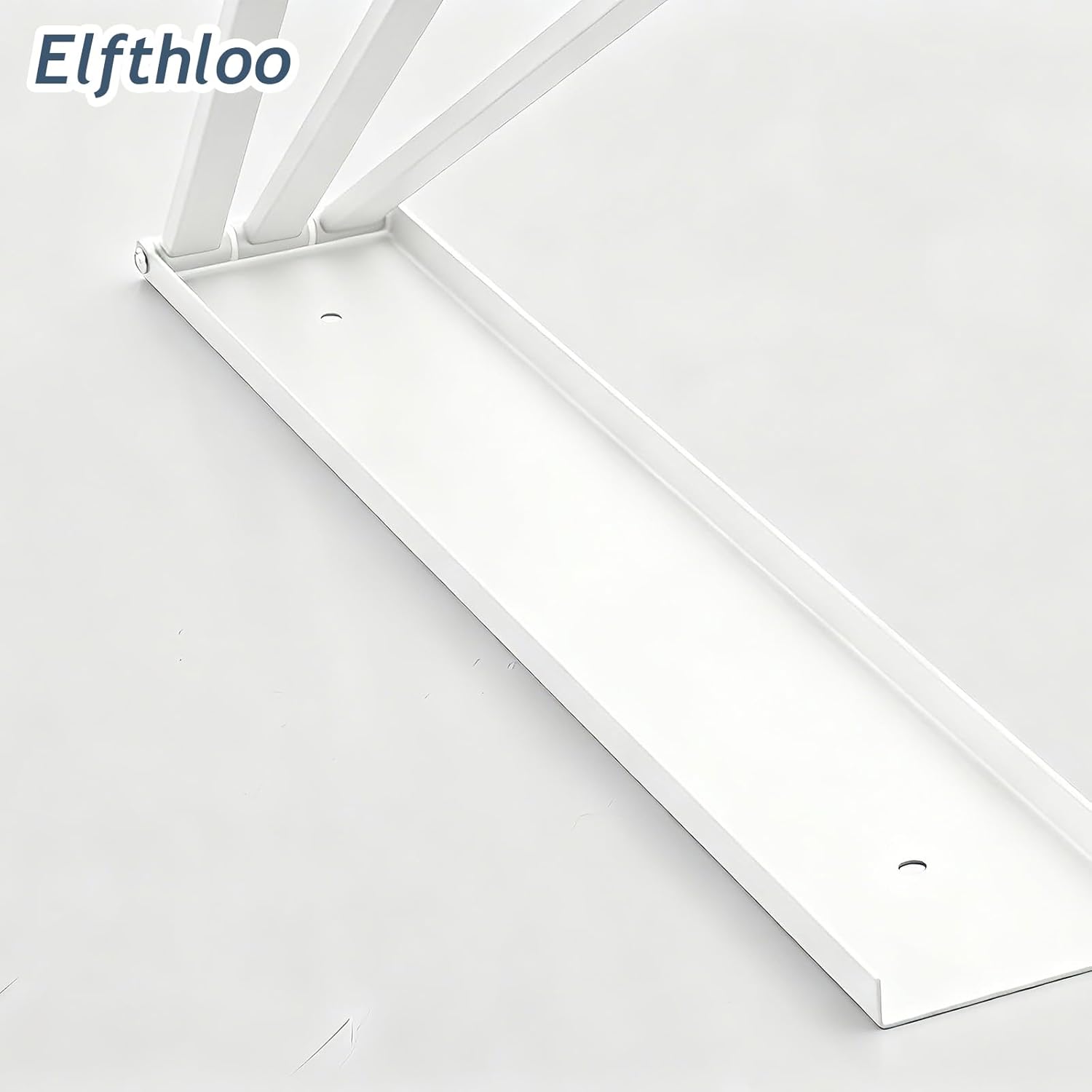 Small Swivel Foldable Towel Rack, Elfthloo 24cm(9.45 in) Rotating 3-Arm Towel Bar Rod, Space Saving Wall Mounted Holder, Stainless Steel Swing Out Hanger for Bathroom, Kitchen (1 Pack, White)