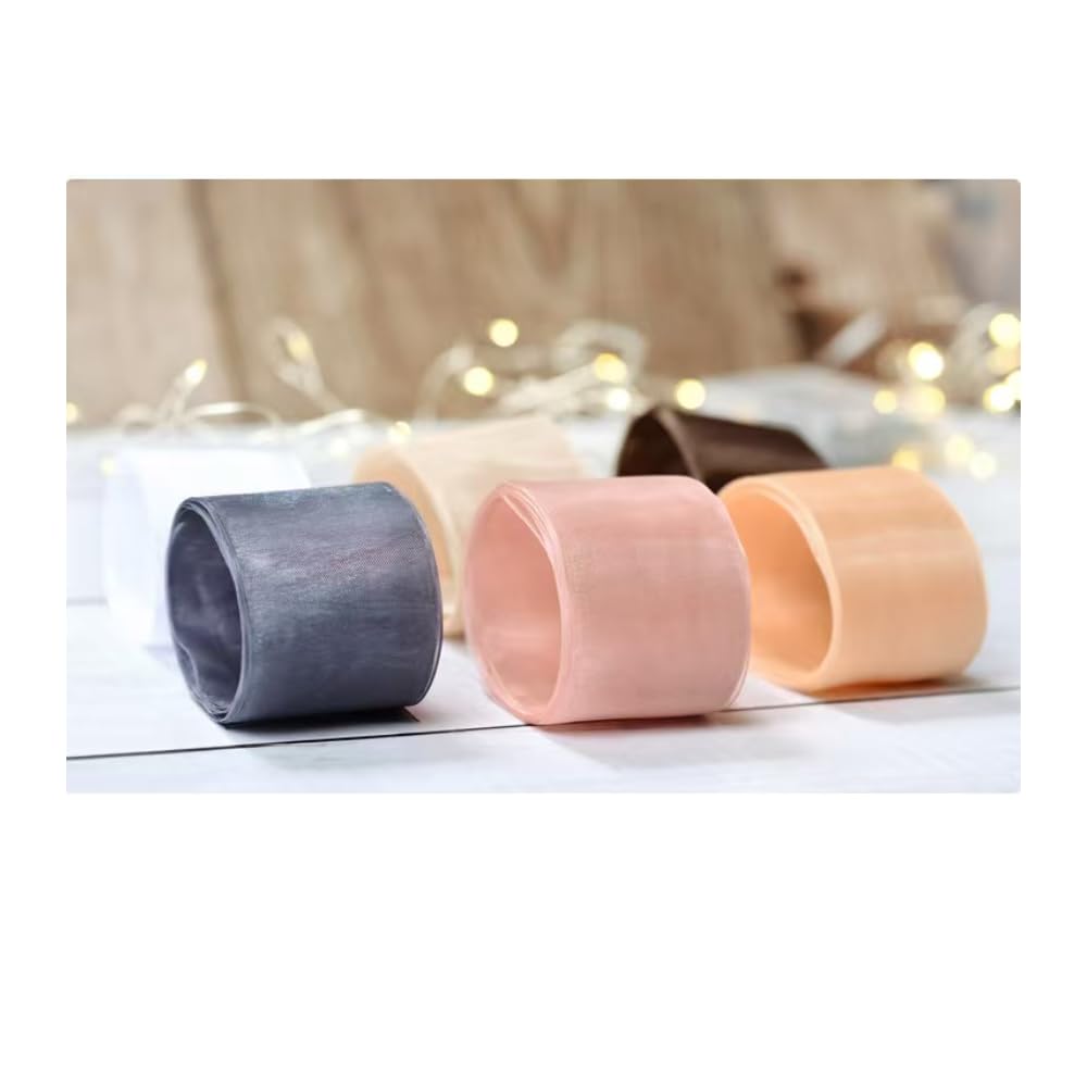 SYJYM Organzaband, handgefertigt, DIY-Geschenkverpackung, Material, Blume, Chiffon