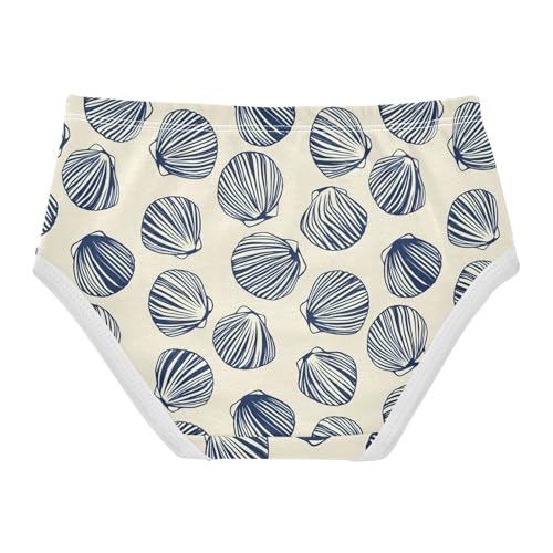 Ocean Shell Yellow Toddler Girls's Underwear 2T 23028582