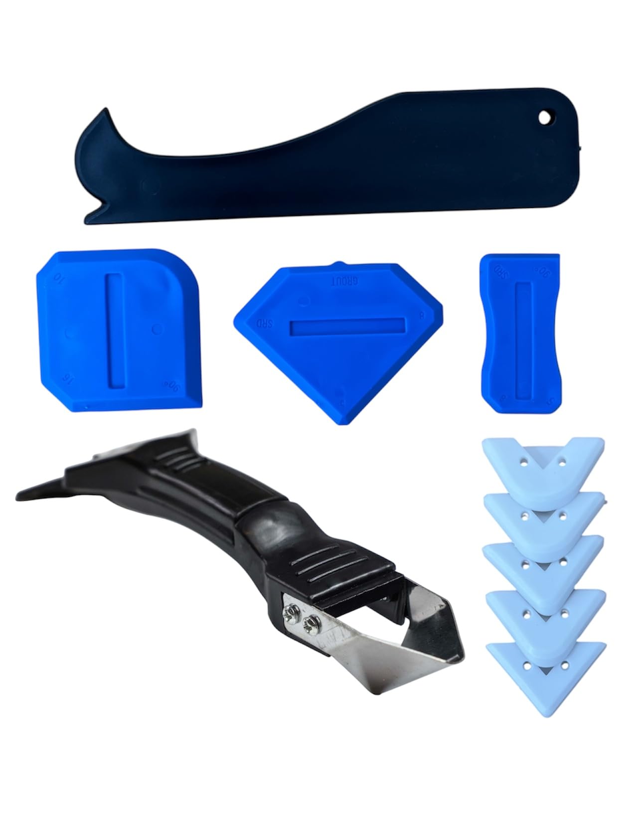 11-in-1 Caulking Tool Kit, Sealant Remover, Scraper, Smoothing and Finishing Set