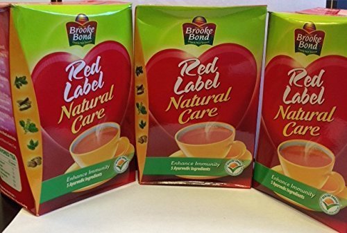 Brooke Bond Red Label -Natural Care(5 Ayurvedic Ingredients)500g Pack of 3