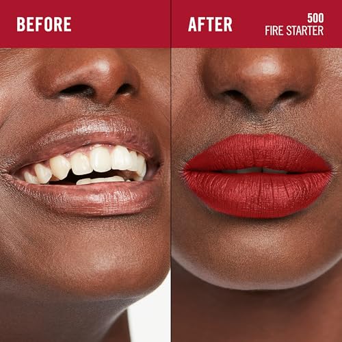 Rimmel London Lasting Mega Matte Liquid Lipstick, Long-Lasting, Hydrating, Vegan Formula - 500 - Fire Starter, 7.4ml - Image 5