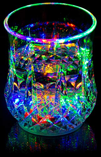 Liquid Activated Multicolor Led Glasses ~ Fun Light Up Drinking Tumblers - 6 Oz. - Set Of 8 #TOP6