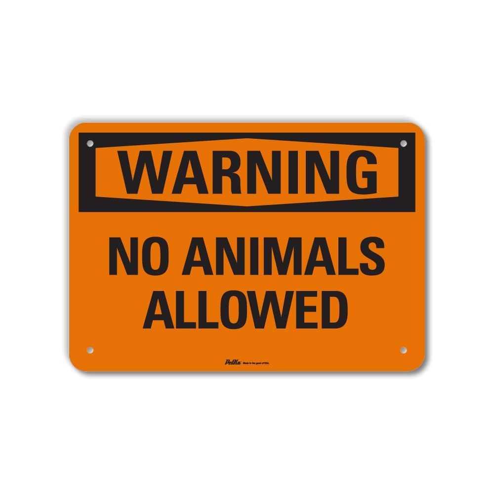 Panneau No Animals Allowed pour préserver la propreté de votre jardin - 3