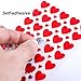 Ruisita 60 Sheets Glitter Heart Stickers Valentine's Day Love Decorative Sticker for Scrapbooking or Embellishment (Color 1)