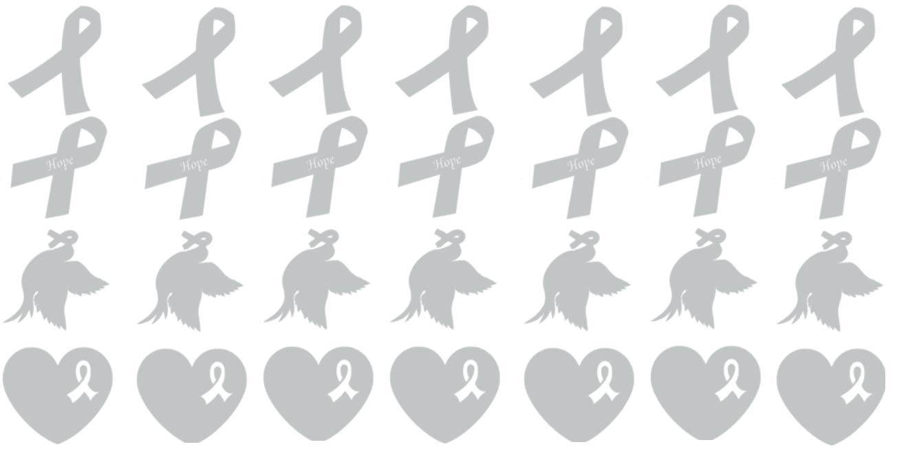Parkinsons Awareness Collection… (Parkinsons Ribbon Vinyl Grey Stickers)
