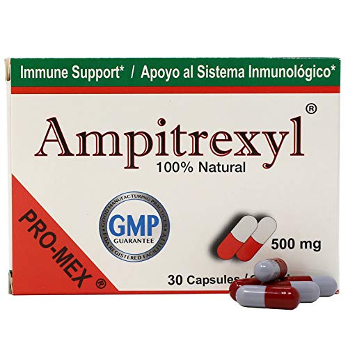 Ampitrexyl Formula 100% Natural Helps You Support Your Immune System Antioxidant 30 Capsules 500 mg Box