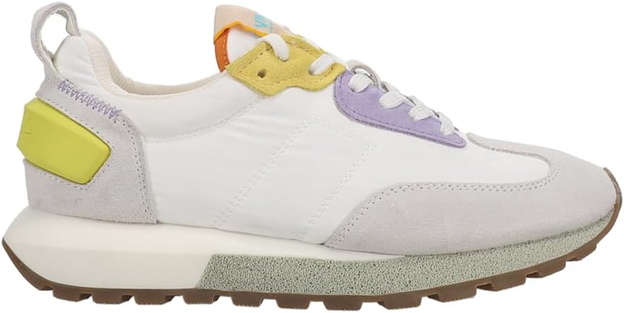 VINTAGE HAVANA Womens Miles Lace Up Sneakers Shoes Casual - Silver