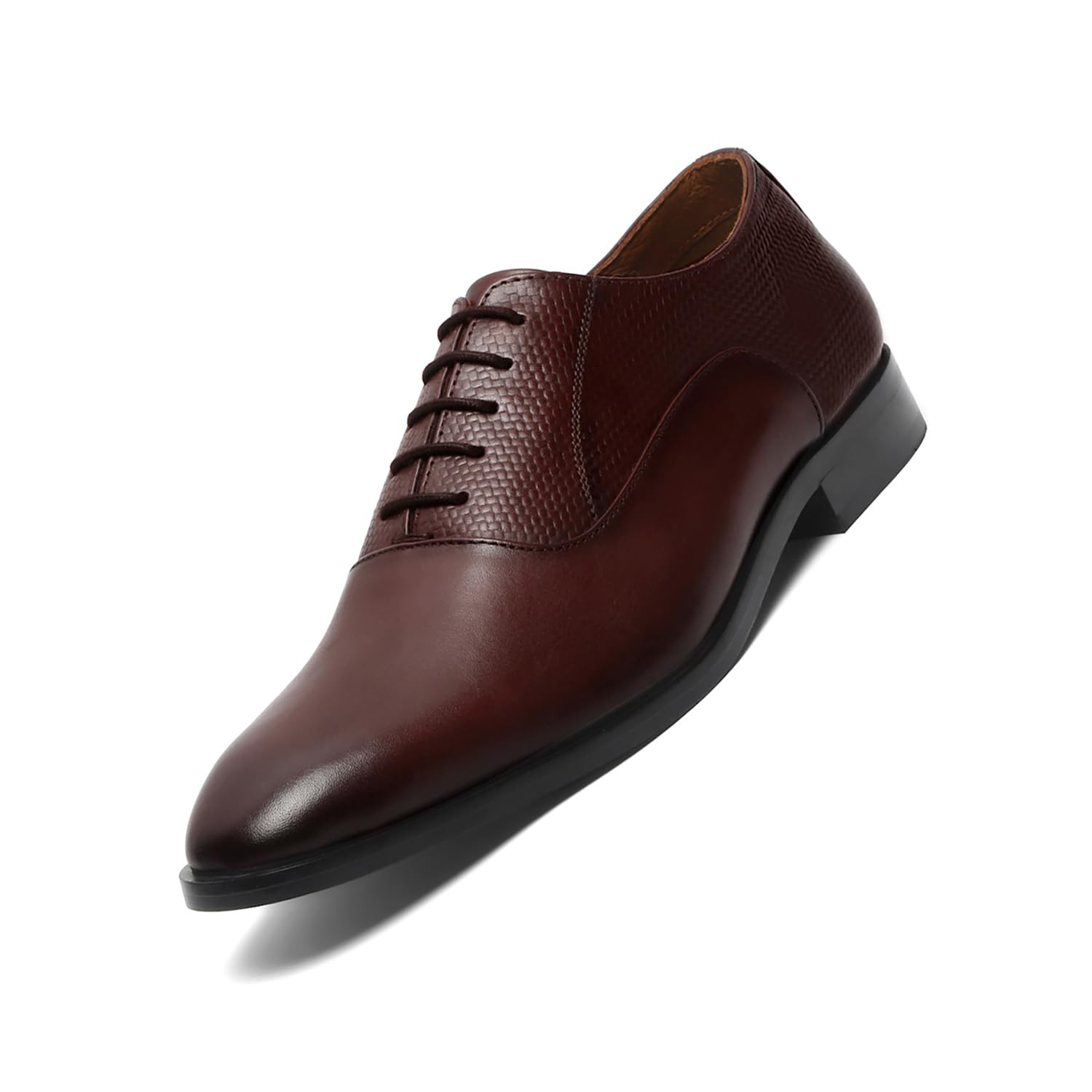 louis stitch Men's Brunette Brown Derby Formal Shoes Handmade Italian Leather Shoes for Men (EUPLDYBB-) (Size- 8 UK)-picture-11