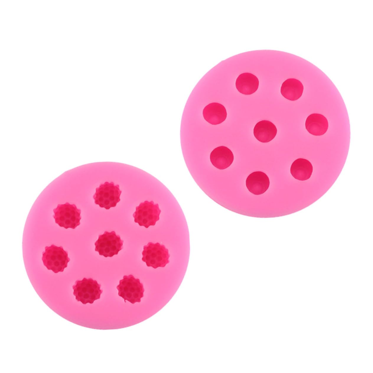 MAGICLULU 3pièces Moule Silicone Compartiments Pour Décoration De Gâteaux Outil De Pâtisserie Facile à Démouler Non Adhésif Pour Chocolat Et Bonbons Rose