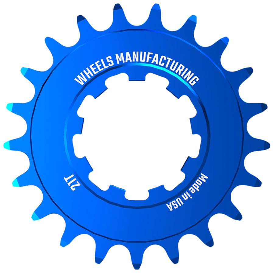Wheels Manufacturing Solo-Speed Cog - 21t, Fits Solo-Spline and Solo-XD Kits, Blue