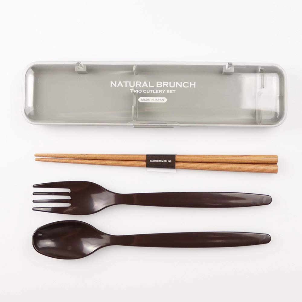 Amazon | ナチュラルブランチ トリオセット グレー | SH | 弁当用箸