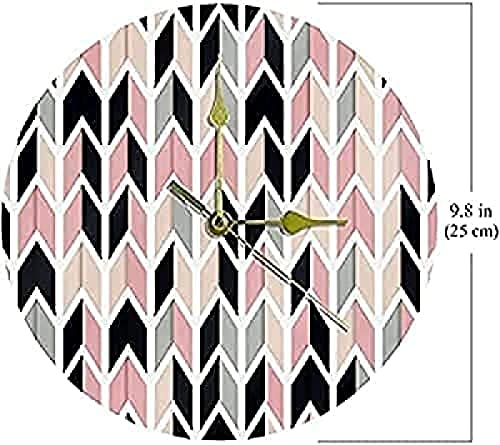 Horloge en géométrie acrylique rose aux finitions épurées
