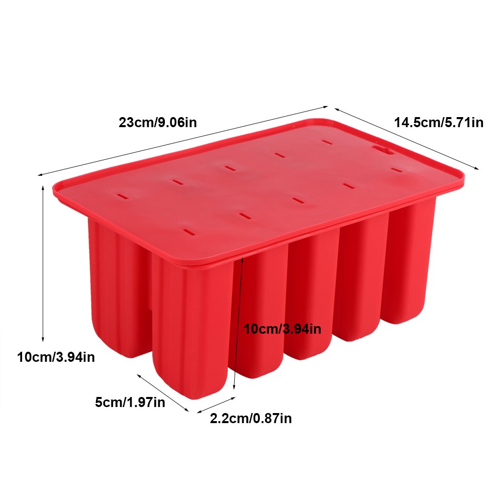 moldes para polos, Juego de moldes for paletas silicona 10 celdas
