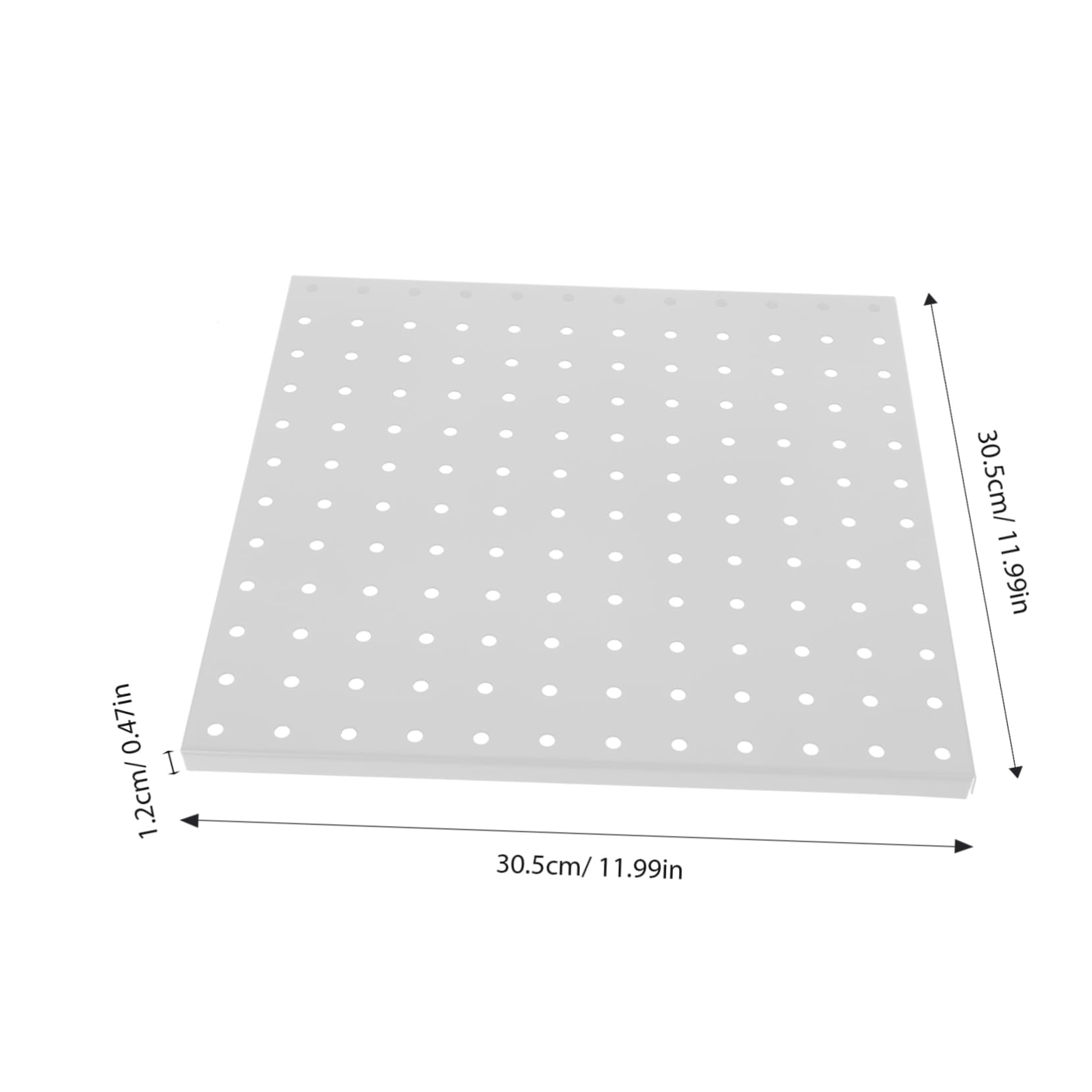 NAMOARLY 1Set Pegboard Wall Organizer Panel Metal Pegboard Display System for Efficient Tool Storage for Garage Workshop Kitchen and Craft
