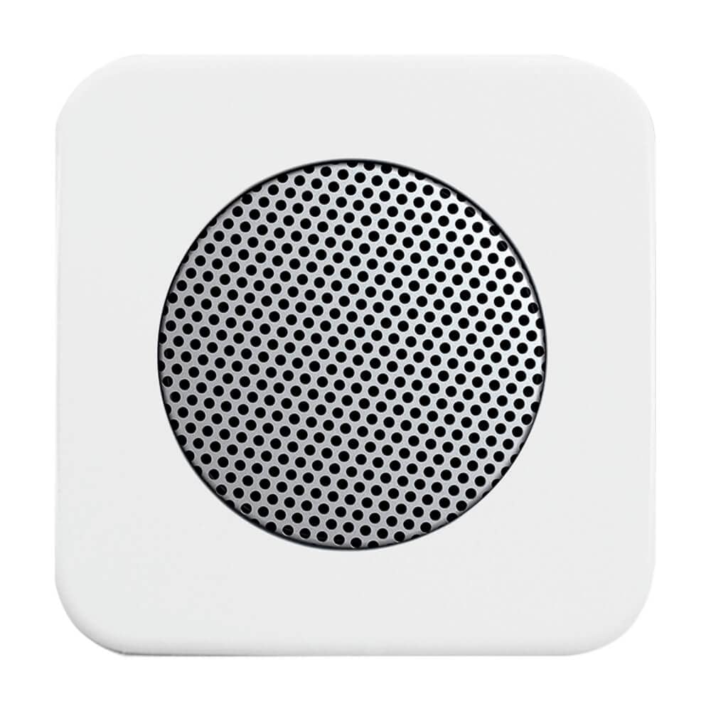 Busch-Jaeger UP-Radio-Set: 8215 U-101 Busch-Radio DAB+ + 8252-214-101 Zentralscheibe für Busch-Radio DAB+ + 8223 U Lautsprecher-Einsatz + 8253-214 Zentralscheibe Lautsprecher, Alpinweiß Reflex SI