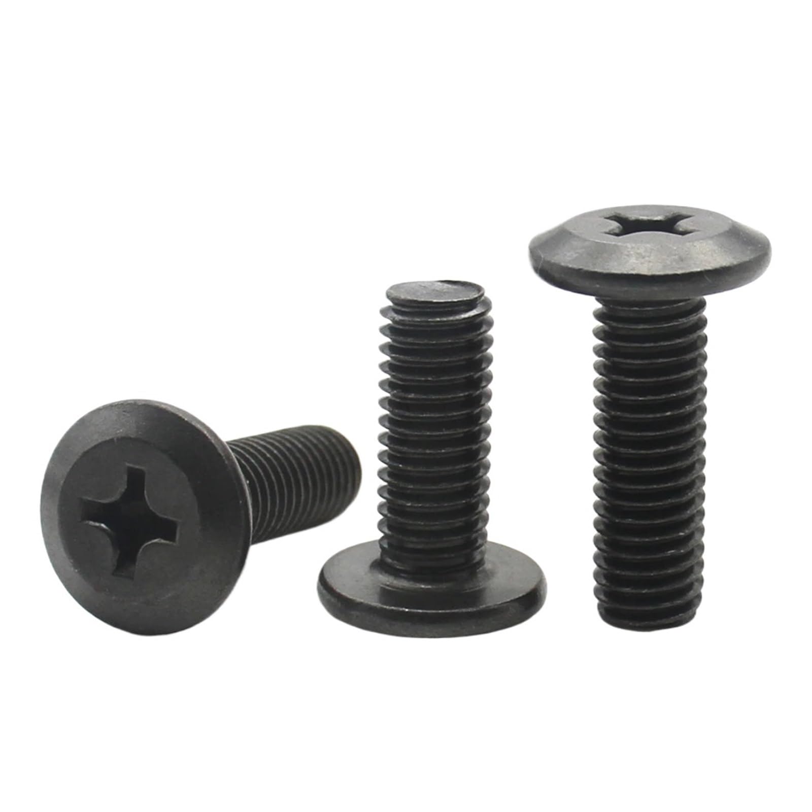 ZHGUIMING Tornillos de cabeza plana empotrados en cruz acero al carbono negro M4 M5 M6 M8, pernos avellanados for muebles, sujetadores gabinete grande(M6x55mm -20pcs)