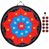 JolliLudo 29 Inches Spider Web Dart Board with 10 Sticky Balls, Indoor Outdoor Sport Christmas Game for Skill Development, Ideal Xmas Gift for Family in Fun Party Play Games