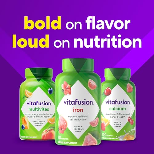 Vitafusion Iron Gummies | 60 Gummies for Adult Women & Men - image 8