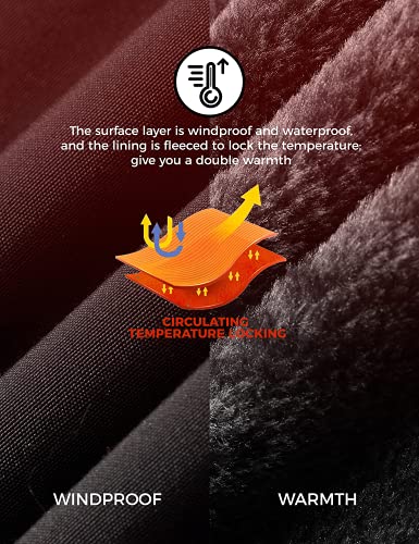 Toomett Boys Snow Cargo Pants,Girls Kids Outdoor Fleece-Lined Soft Shell Hiking Insulated Waterproof Pants,1510,Black/Grey-M(6-7 Years) #TOP4