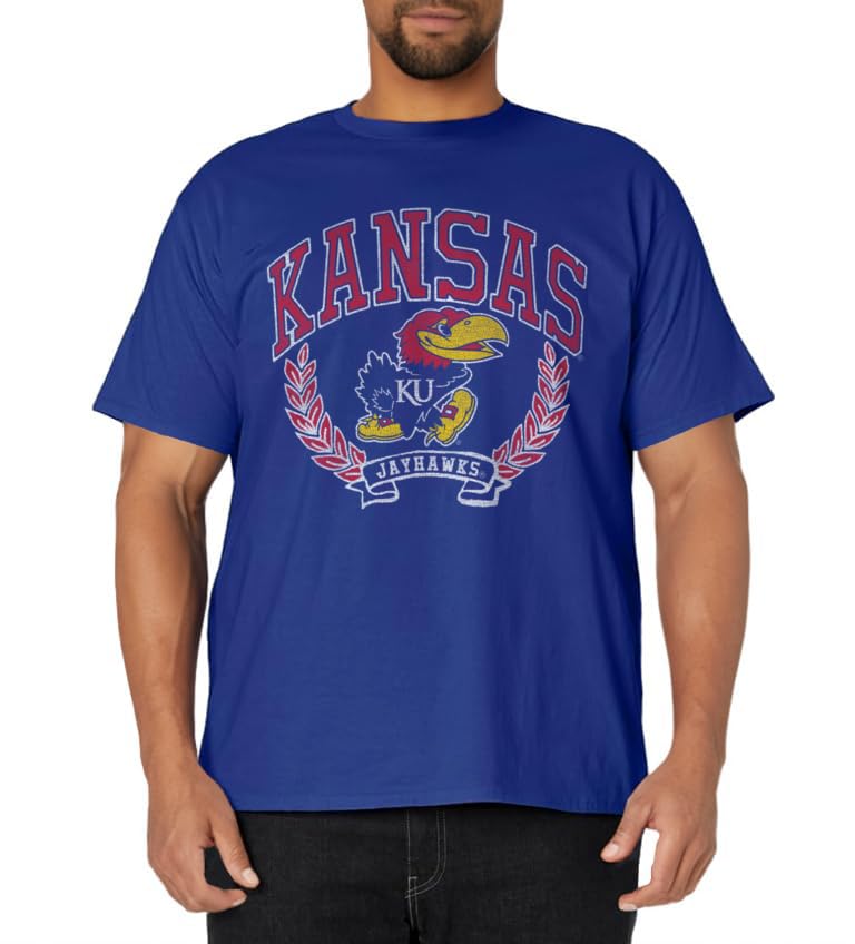 Kansas Jayhawks Victory Vintage Blue T-Shirt