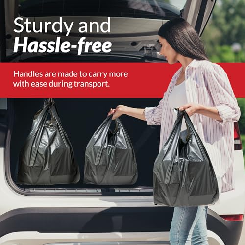 Reli. 350 Pack Black Shopping Bags