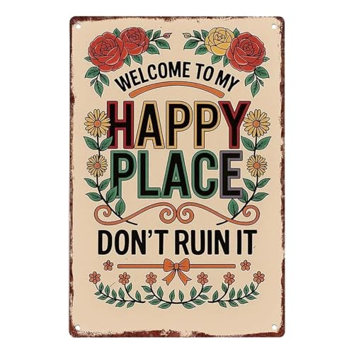 Placa Metálica Vintage Decorativa de Pared rectangular para colgar en casa 2