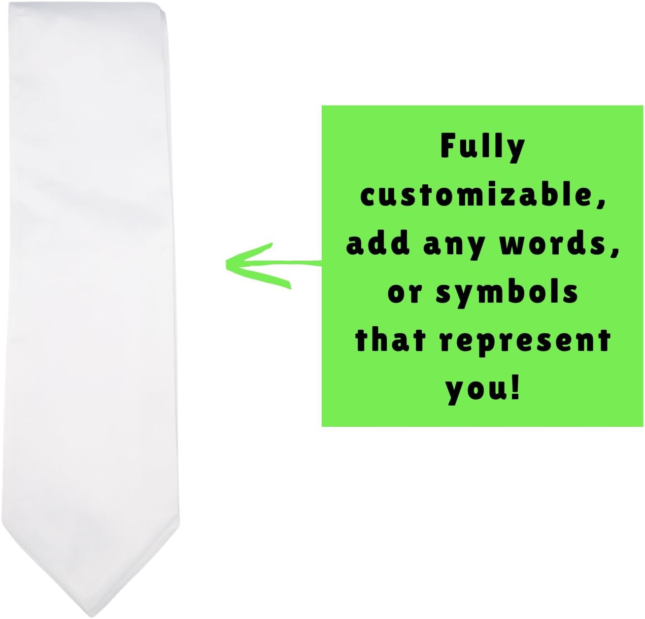 Gradzilla Graduation Stole – Classic Plain Satin Sash, One Size Fits Most, Unisex, for High School and College