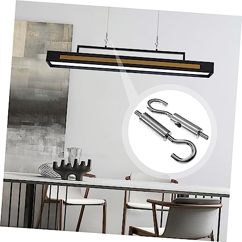 ERINGOGO 6 piezas tensor para cable de acero con gancho y ojal, resistente para suspensión y control de tensión miniatura 7